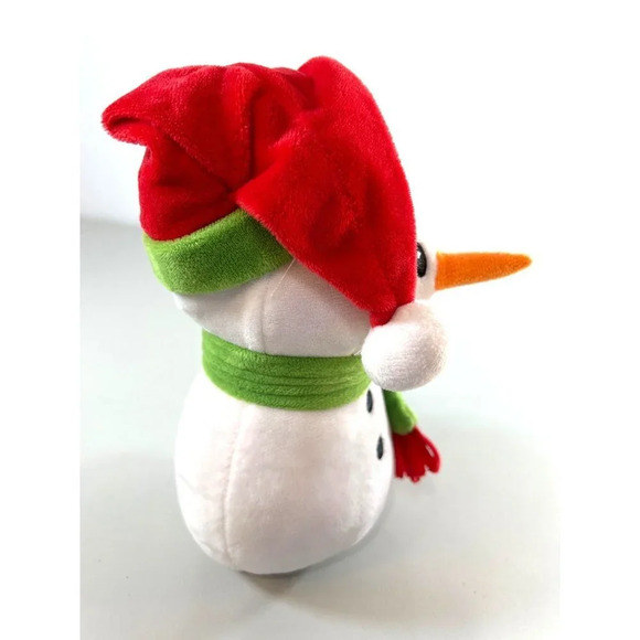 American Greetings Corp Christmas Snowman Plush Stuffed Animal Toy White/Red/Gre - Picture 3 of 9